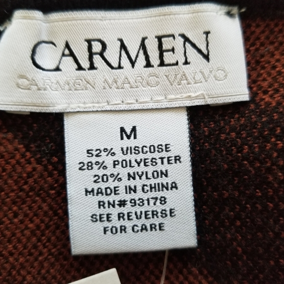 🆕️⬇️Carmen Marc Valvo Eyelash Zebra Print Dolman Sleeve Sweater - Picture 10 of 14